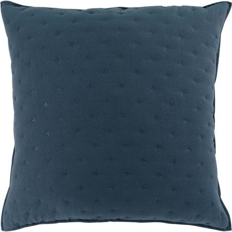 Housse de Coussin "Mellow" 60x60cm Bleu & Blanc (1/5)