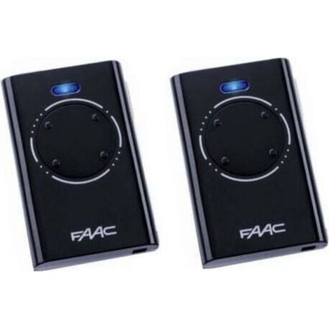 Pack de 2 Télécommande FAAC XT4 868 SLH NOIR