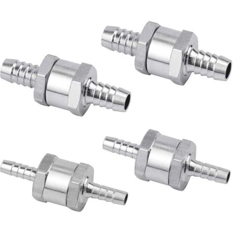 Set de 4 Clapets Anti-Retour Gasoil 6/8/10/12mm, Valves en Alliage d'Aluminium pour Essence et Diesel (1/5)