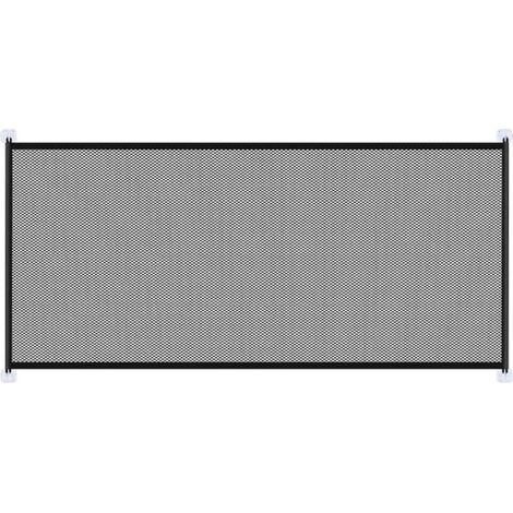 Barrière de sécurité pour chien - Rétractable et pliable - Maille polyester - Usage intérieur/extérieur - 110 x 78 cm (1/5)