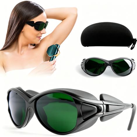 Lunettes de luminothérapie rouge, lunettes de protection laser IPL 200-2000 nm, protection oculaire pour la luminothérapie rouge (1/5)