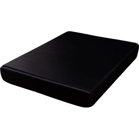 Drap-housse de couleur unie en soie avec sensation de fraîcheur estivale et protège-matelas en soie synthétique (1/5)