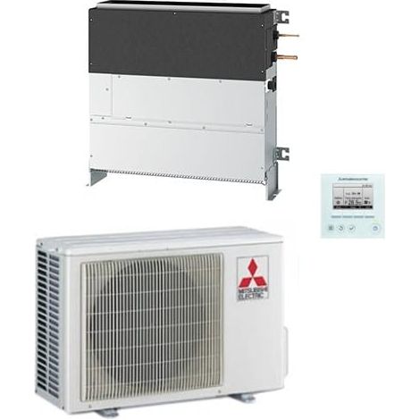 Mitsubishi Einbau-Bodenklimaanlage SFZ-M25VA 9000 BTU WECHSELRICHTER NEUE KLASSE A++/A+ SPÜLSTEUERUNGSKLIMAANLAGE