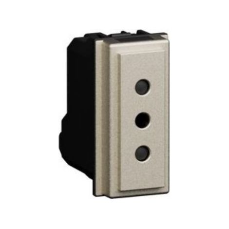 Bticino Presa 2P+T 10A 250Vac colore CHAMPAGNE - KC4113