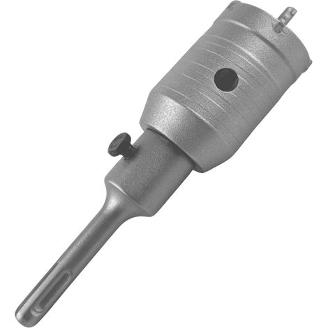 Scie Cloche Foret à Beton Kit de Trépan Béton SDS Plus 45MM Carotteuse Couronne Scie Murale Carbure pour Brique Mur Ciment (1/5)