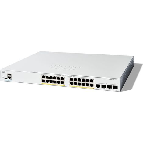 Cisco C1200-24FP-4X switch di rete Gestito L2/L3 Gigabit Ethernet (10/100/1000) Bianco (1/2)