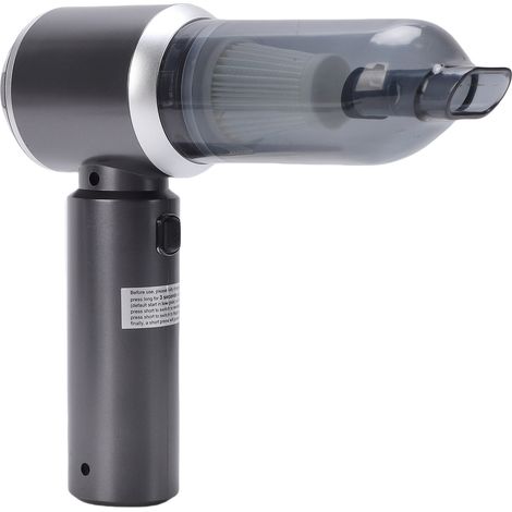 Aspirateur à main 100W 15000Pa 3 vitesses rechargeable sans fil avec fonction souffleur embouts multiples pour voiture, maison, lit et canapé noir (1/5)