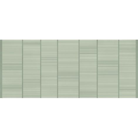 Carrelage effet Béton 3D Vert Tilleul Cadenza 120x50x0,85 cm Mat Cortivo - Mur intérieur (vendu par carton de 1,8 m²) - RO'MA CARRELAGE