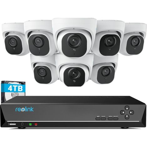 Reolink 4K überwachungskamera Set, Videoüberwachung mit 8X 8MP PoE IP Kamera und 16CH 4TB HDD NVR, Personenerkennung und Fahrzeugerkennung, IP66, 30M IR Nachtsicht für Aussen, Innen, RLK16-800D8-A (1/5)