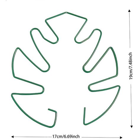 Tuteurs anti-basculement en fer forgé pour pots de fleurs — Grande taille, verts (paquet de 5) (1/4)