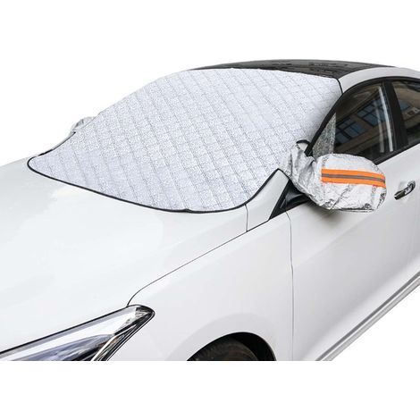 Housse de pare-brise d'hiver pour voiture, protection magnétique contre la neige et la glace, compatible avec la plupart des voitures et SUV. (1/5)