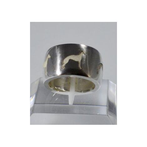 Neuer Whippet 925 Silber Bandring