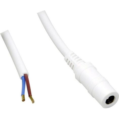 Câble De Raccordement Basse Tension - Connecteur Dc Femelle 5.50 X 2.10 Mm - Longueur 0.50 M - 1 Pièce (1/2)