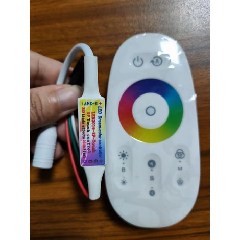 New mini multicolor 2812 LED touch controller with adjustable color ring, RGB sequence, 5-24V