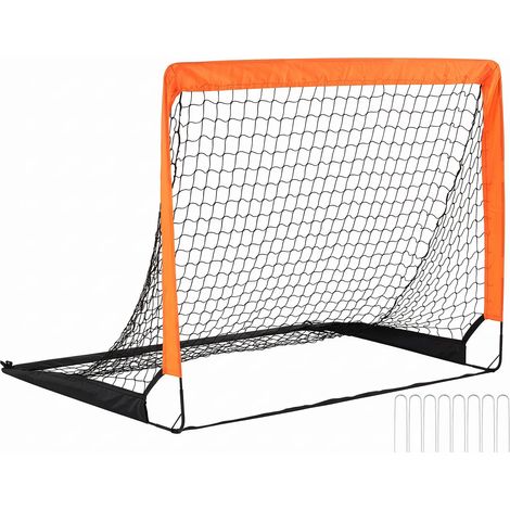 COSTWAY Set di 2 Porte Calcio per Bambini Pieghevole (120 x 96 x 96 cm) (1/5)
