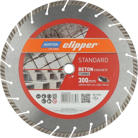 Norton Diamantscheibe Standard Beton Turbo, Durchmesser 300 (1/5)