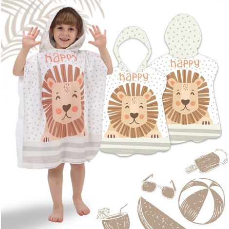 Telo mare per bambini, mantellina HAPPY 60 x 60 cm PEL02WZ1