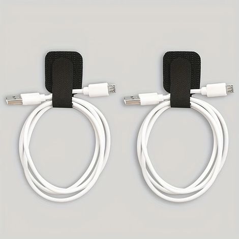 50 clips adhésifs pour organiser les câbles au mur, parfaits pour la gestion des câbles d'ordinateur et réseau Modern Cable H (1/5)