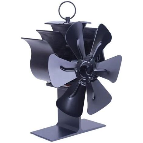 Mini ventilateurs pour poêles à bois, ventilateur à 6 pales alimenté par la chaleur, ventilateur écologique pour poêle à bois/cheminée (1/5)