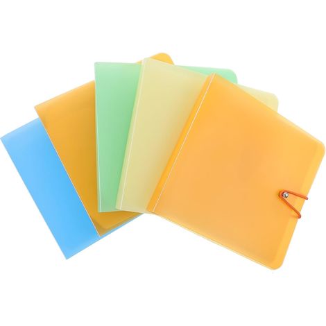 Classeur de CD et Dvd 12 Compartiments, Lot de 5, Plastique Couleur Aléatoire (1/5)
