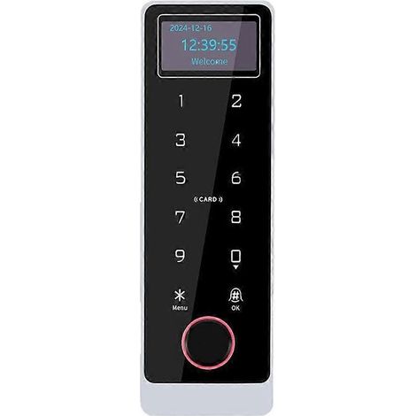 Contrôleur de serrure de porte intelligente avec écran LCD, compatible avec le contrôle par application WiFi, la reconnaissance d'empreintes digitales, la reconnaissance de cartes à puce, le NFC et l' (1/5)