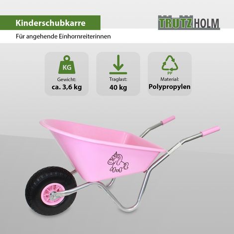 Kinderschubkarre Einhorn Schiebkarre Metallschubkarre Gartenkarre (1/5)