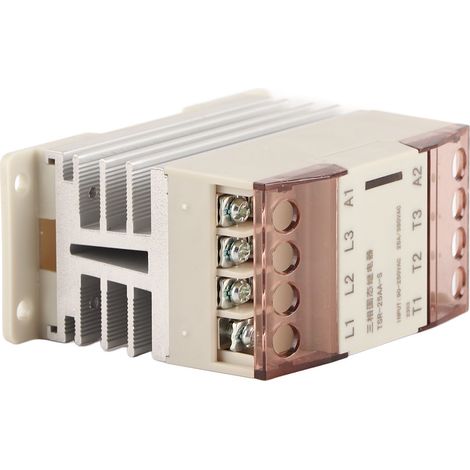 Relais statique (SSR) 90-250 V CA entrée vers 24-380 V CA sortie accessoire pour domotique TSR 25AA S 25A (1/5)