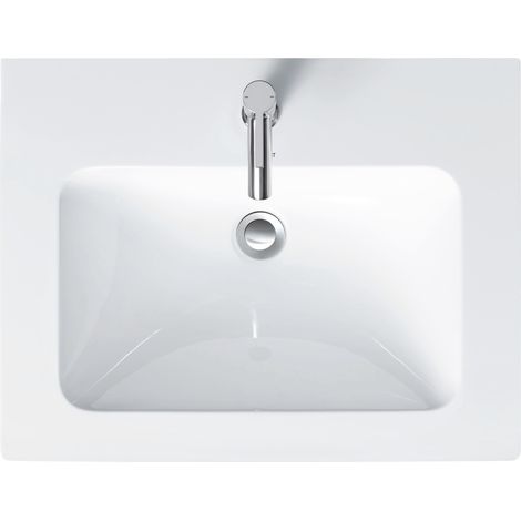 Duravit ME by Starck lavabo da arredo con rubinetto troppopieno 630x490mm 1 foro bianco (1/5)