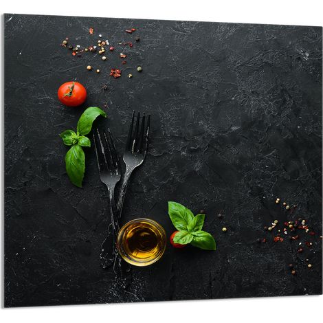 PANNEAU DE VERRE POUR CUISINE 65x60 Ardoise (1/5)