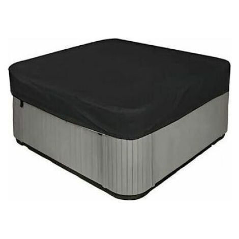 Housse de jacuzzi carre 210D trs rsistante et impermable - Protection UV - 218 x 218 x 30 cm L x l x H couleurs multiples Largeight (1/4)
