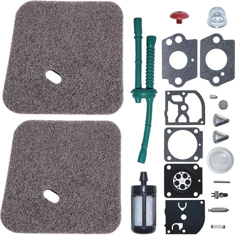 Carburetor Repair Kit For Stihl Fs45 Fs46 Fs46C Fs55 Fs55R Fs55Rc Km55 Km55R Fs38 Fs45C Fs45L Fs55C Fs55T For Zama C1Q-S66 C1Q-S71 C1 C1 1Q-S97 (A) C1Q-S143 C1Q-S151 24-2000 (1/5)