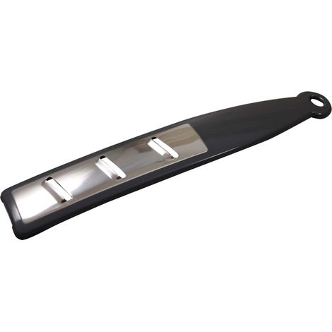 Fackelmann 45477 Affetta Verdura e Frutta, 29 cm, Sybaris Collection, (Colore: Grigio), quantità: 1 Pezzo, Acciaio Inossidabile