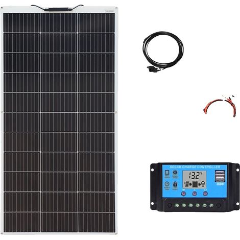 Panneau Solaire Flexible, Léger 120W, Design Monocristallin Haute Efficacité (1/2)