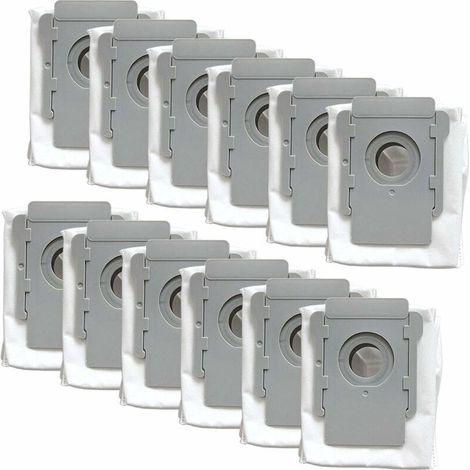YMYNY 12 pièces de sac d'aspirateur pour iRobot Roomba i & s series i7(7150) i7+ i7Plus(7550) s9(9150) s9+ s9 Plus (9550, 955020) robot aspirateur avec base de nettoyage sac poubelle automatique