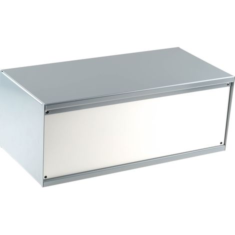 Boîtier d'instrumentation RS PRO en Acier laminé à froid Gris, dim. ext. 406 x 197 x 159mm ( Prix pour Boîte de 1 )