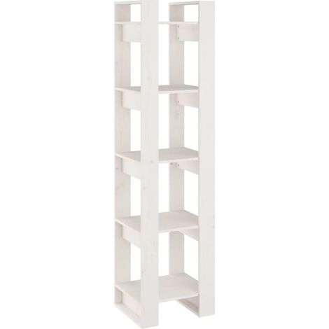 Maison Exclusive - Bücherregal/Raumteiler Weiß 41x35x160 cm Massi