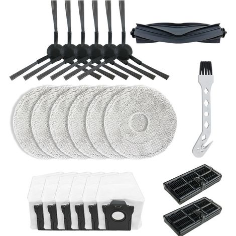 Pour Aspirateur Robot pour Dreame L10s Pro Ultra Heat / X30 Ultra, Brosse Principale, Sacs à Poussière, Lingettes, Filtres (1/5)