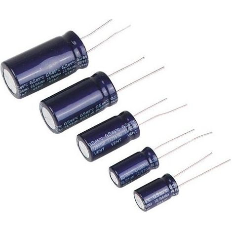 50 Condensatore Elettrolitico Radiale 47 µF / 25 V