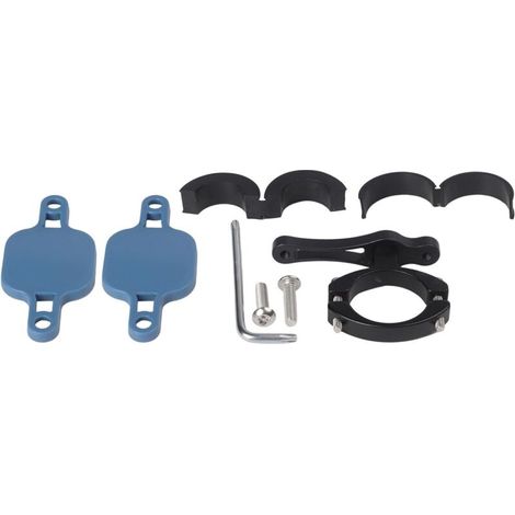 Support de localisation antivol caché pour AirTag, support de vélo ABS avec vis hexagonales, résistant aux intempéries, noir (bleu) (1/5)