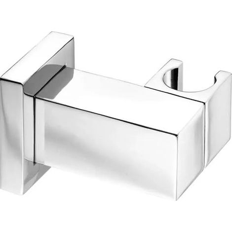 Bossini - Supporto Doccia Quadro Orientabile Con Rosone In Ottone Cromato