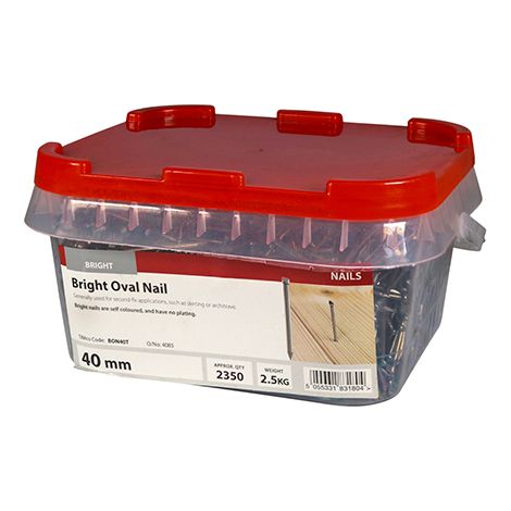 TIMCO Oval Nails Bright - 40mm