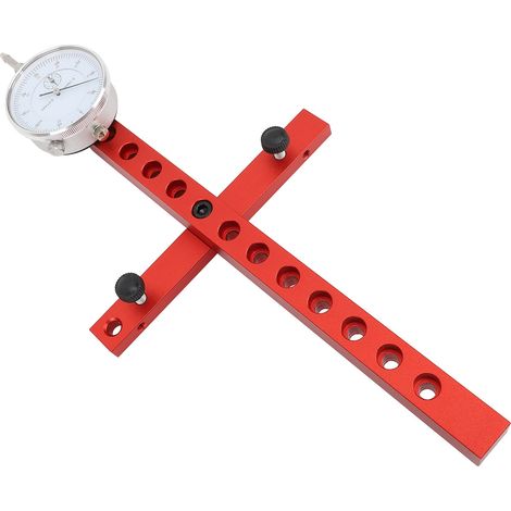 Système d'alignement réglable pour scie circulaire, avec indicateur à cadran, précision de 0,025 mm (0,001 po), longueur de 0,25 à 25,4 mm (0,01 à 1 po). (1/5)