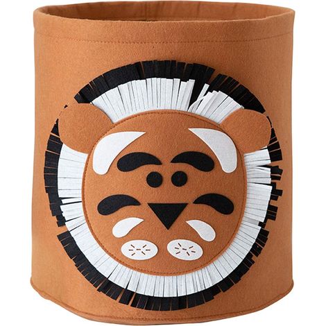Boîte de rangement pour jouets bébé 35 x 35 cm (lion)