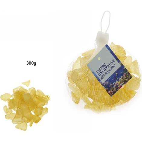 Galets D'aquarium Jaunes Décoratifs 300 G Décoration 70270