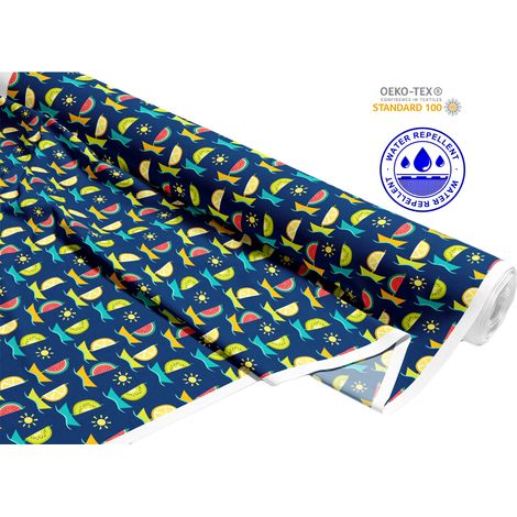 TESSUTI DECORATIVI PER ESTERNI OXFORD - Motivo barchette di frutta I DR235 (1/5)