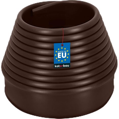 KOTARBAU® Bordure Jardin Exterieur 20cm x 11m, Bordure de Jardin Flexible, Bordure Jardin Plastique, Bordure de Gazon, Marron (1/5)