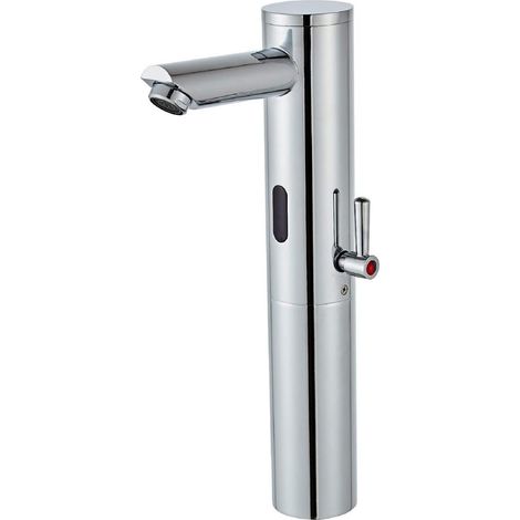 1 Robinet Mitigeur Infrarouge Laiton Chromé Réglage Température Pour Salle De Bain