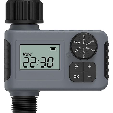 Programmateur d'arrosage extérieur – Minuteur numérique automatique pour système d'irrigation et robinet de tuyau (1/5)