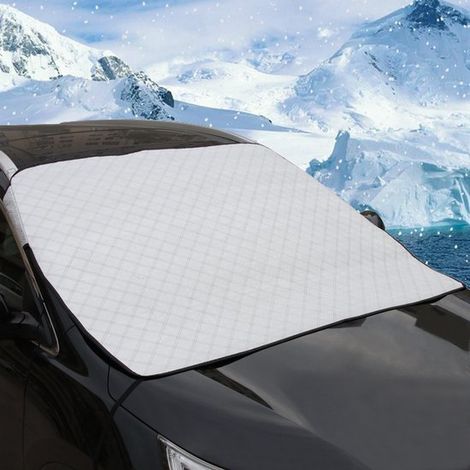 Parasol para coche - Plateado - Magnético - 148 x 116 cm (1/2)