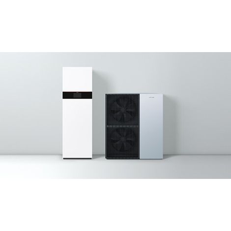 Viessmann – Pompe à chaleur air/eau 190L – Température de sortie 70°C – Monobloc avec régulation intégrée – Écologique R290 (1/2)